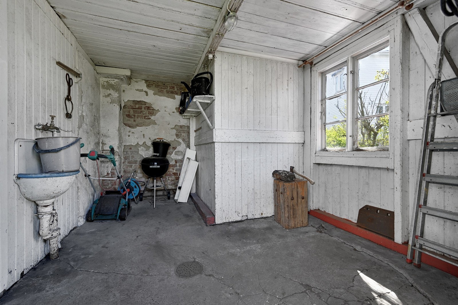 Bryggerhuset har sluk i gulvet. Galleribilde