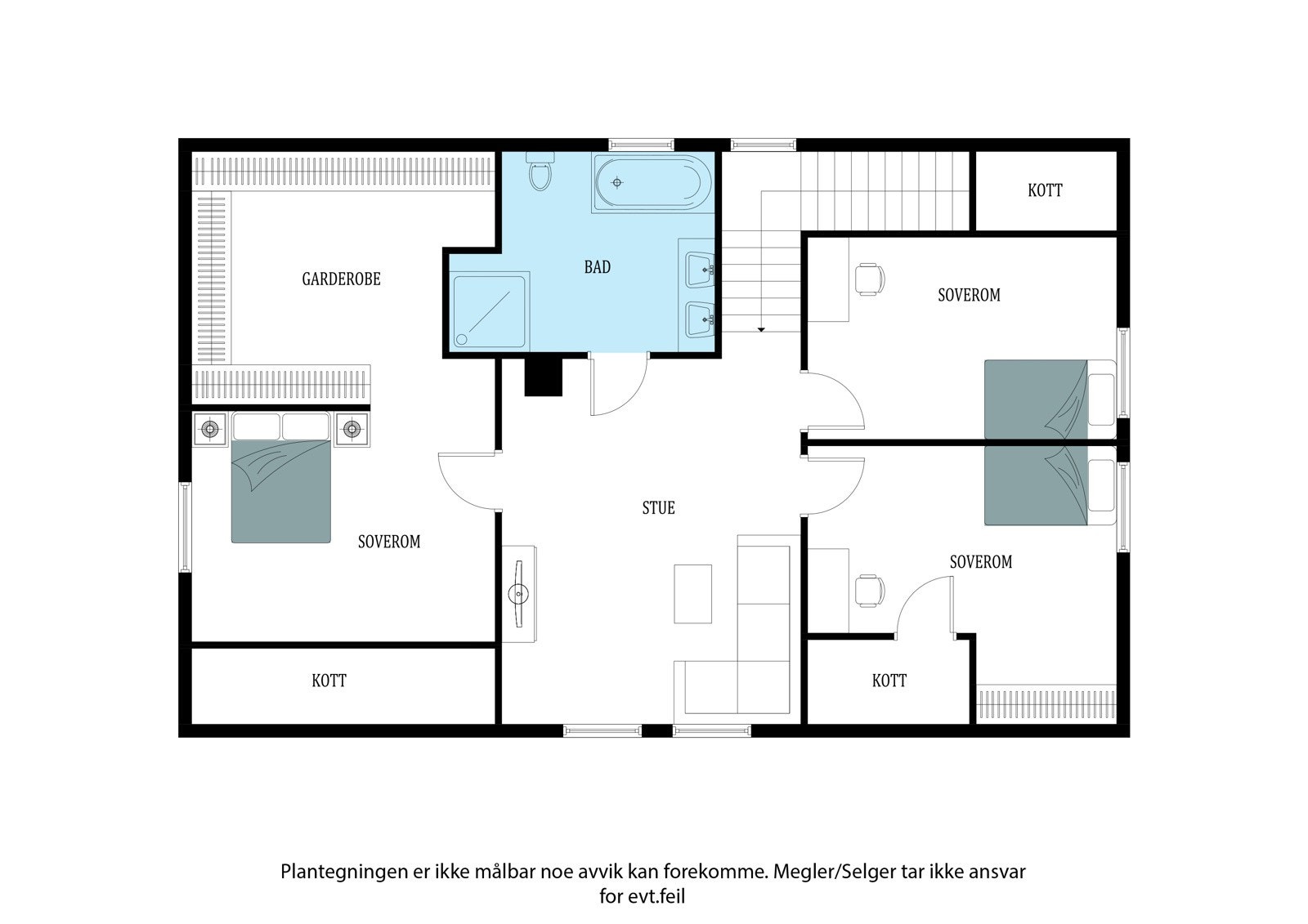 Plantegning 2 etg. Galleribilde
