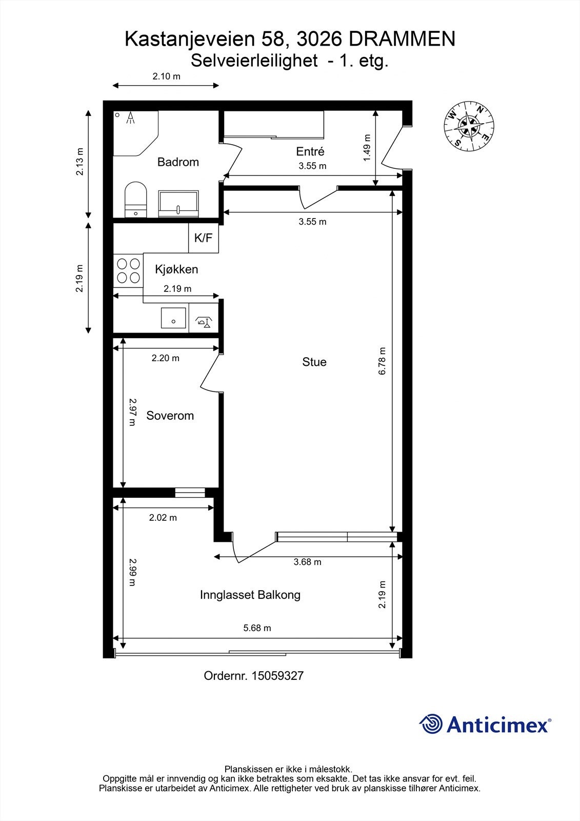 Plantegning 1. etasje Galleribilde