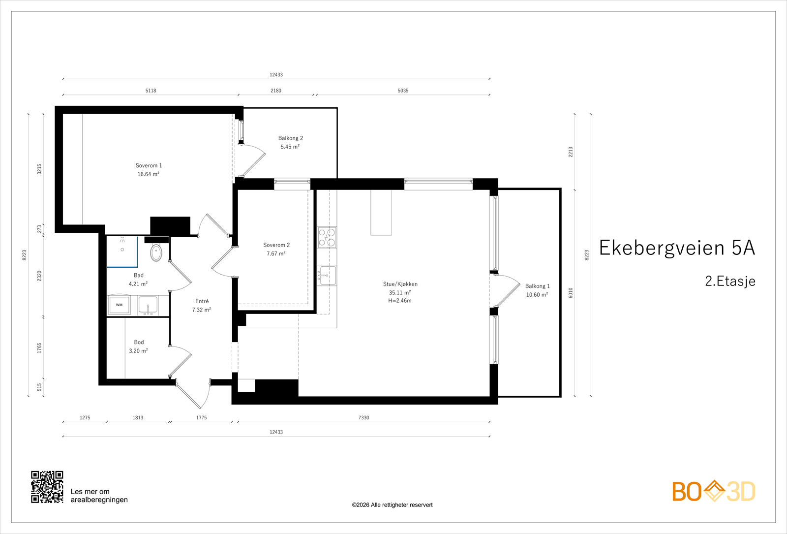 Takstmanns plantegning Galleribilde