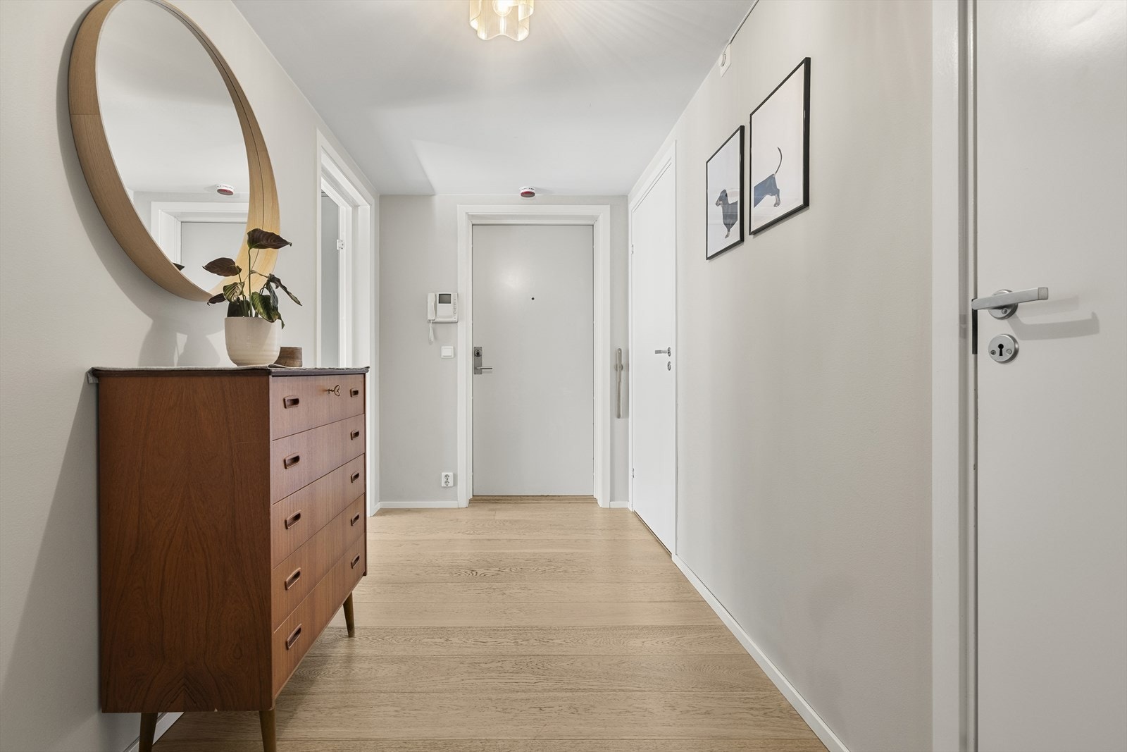 Leiligheten har en lys og innbydende entré som gir et mordene og godt førsteinntrykk. Galleribilde