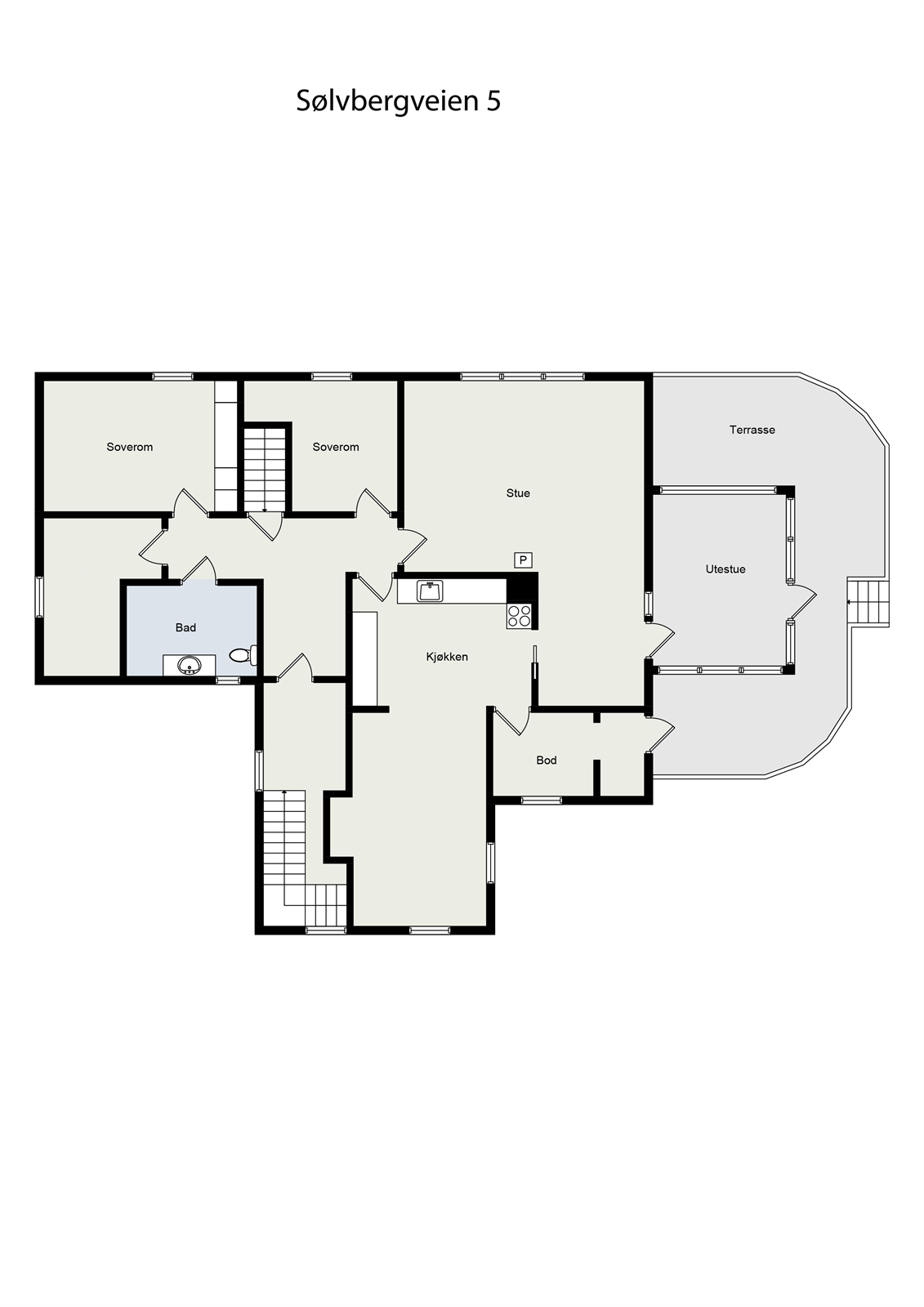Plantegning hovedetasje Galleribilde