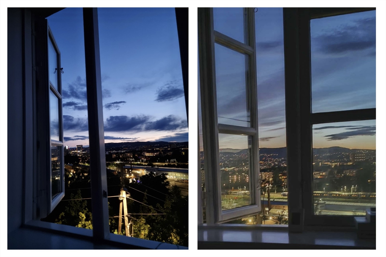 Selgers egne bilder fra utsikten på kveldstid. Galleribilde