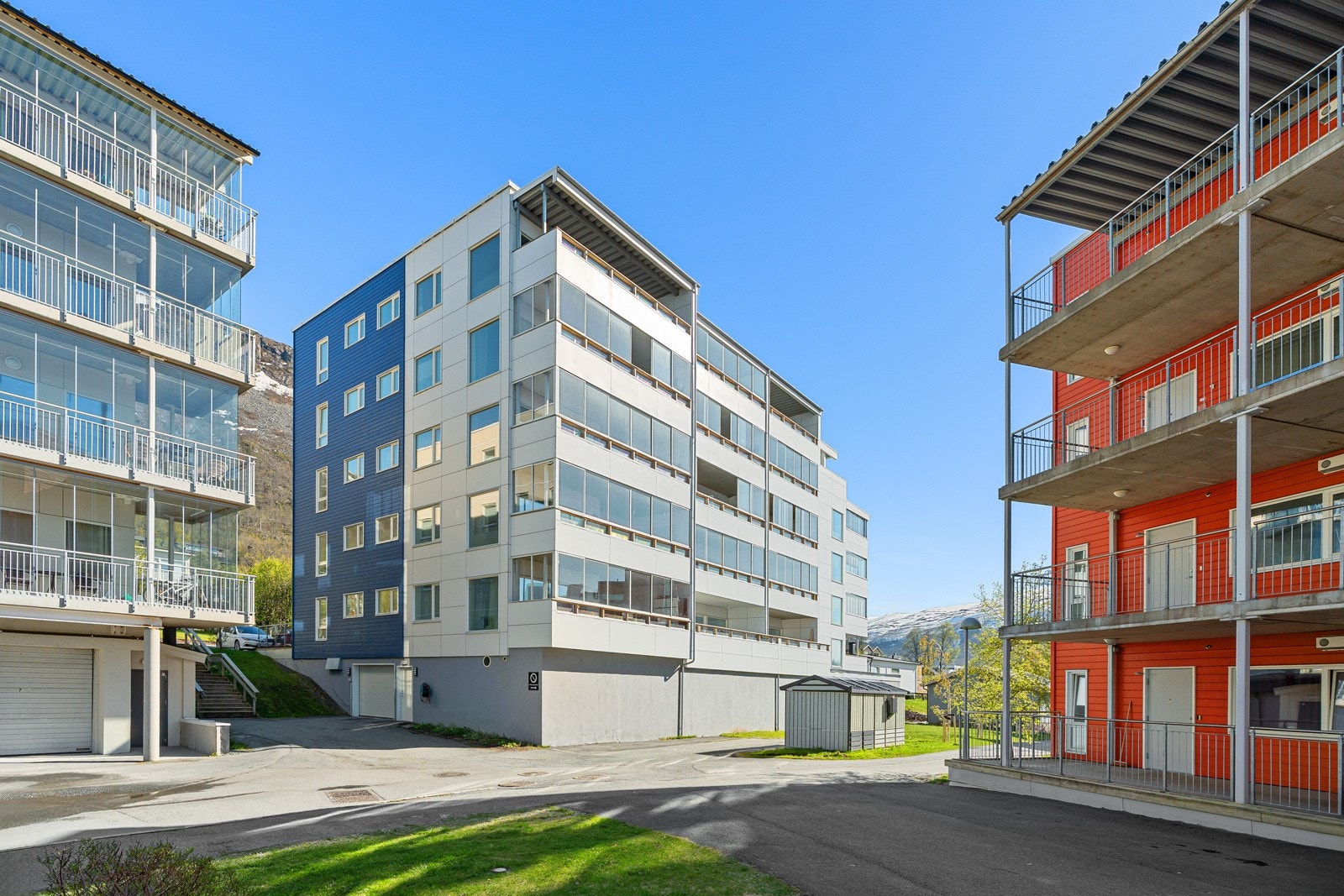Pent opparbeidet felles uteområde