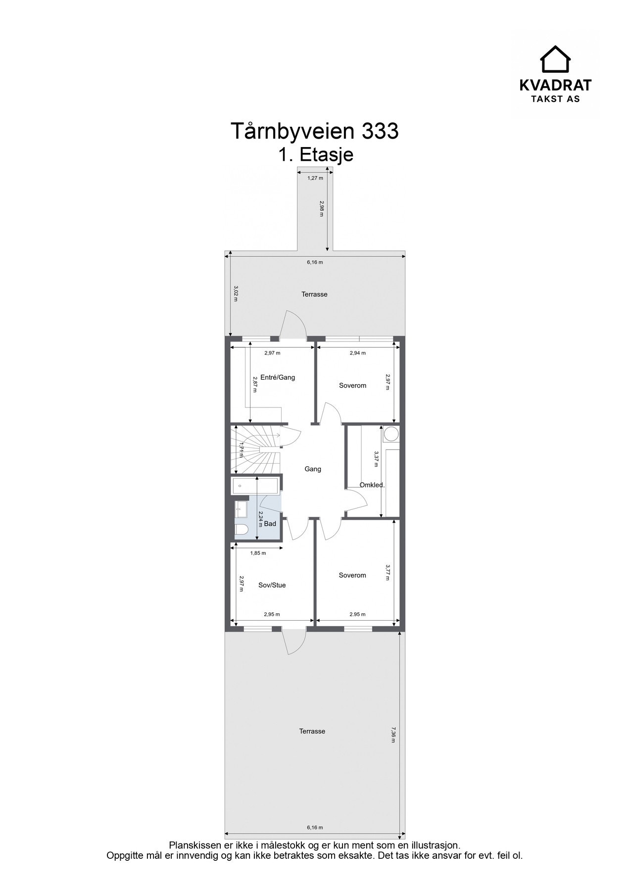 Planskisse 1. Etasje. Galleribilde