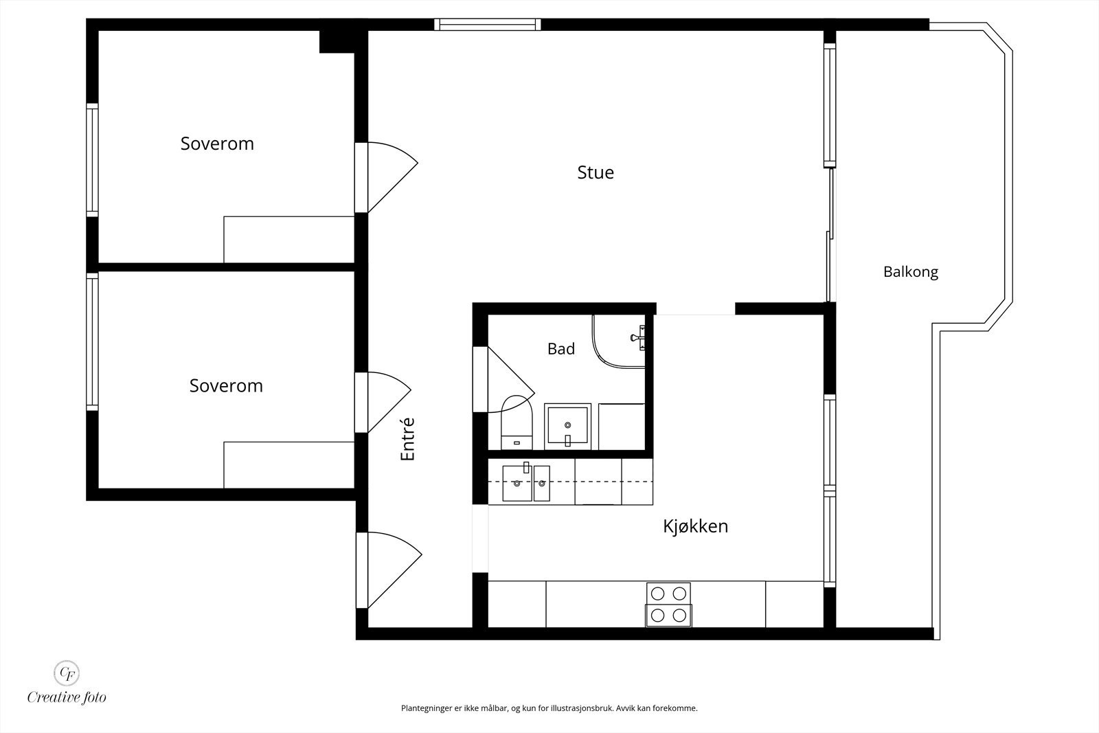 Plantegning Galleribilde