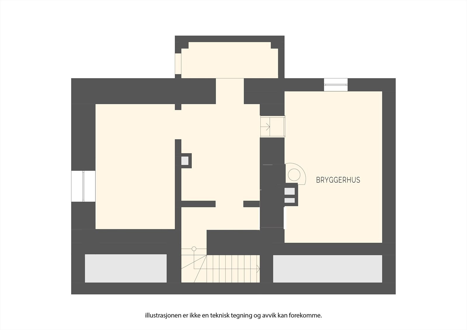 Plantegning U.etg. Galleribilde