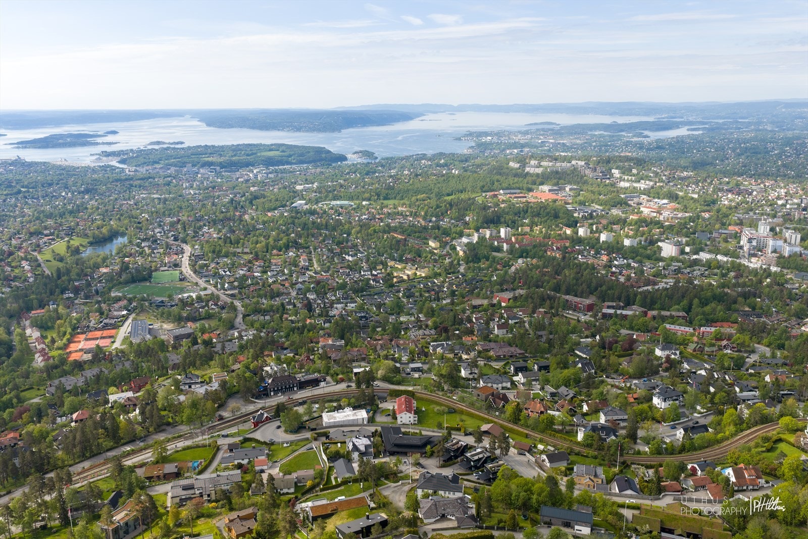 Dronebilde med Oslo i all sin prakt Galleribilde