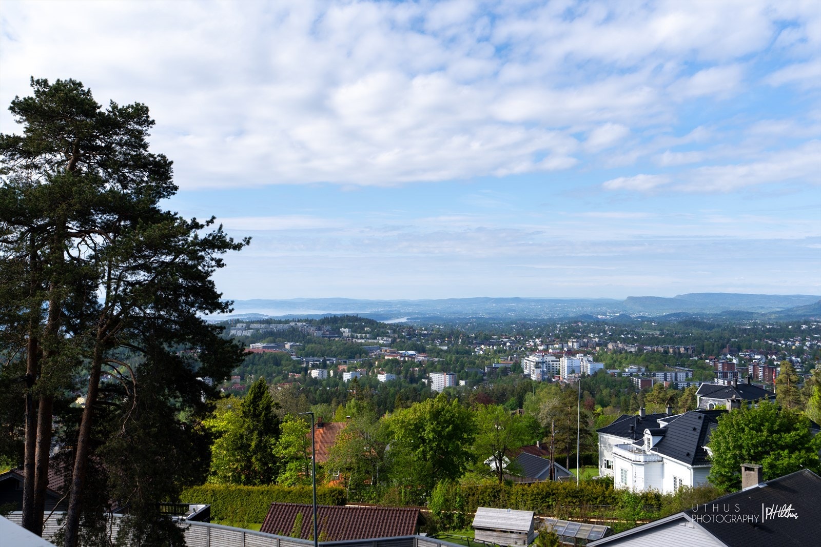 Storslagen utsikt fra takterrassen Galleribilde