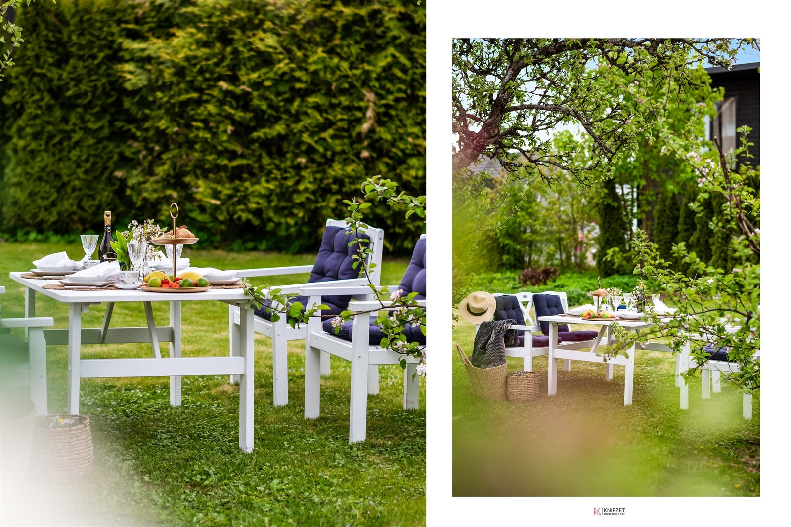 Hage - Collage. Galleribilde