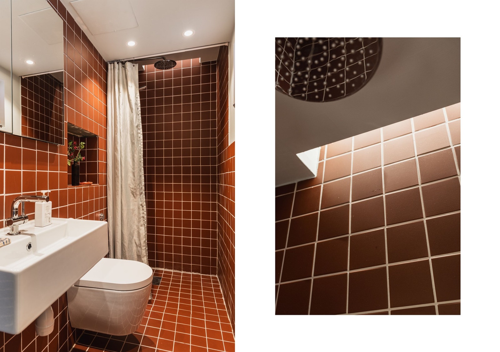 Badet er utstyrt med regndusj og fin indirekte belysning. Galleribilde