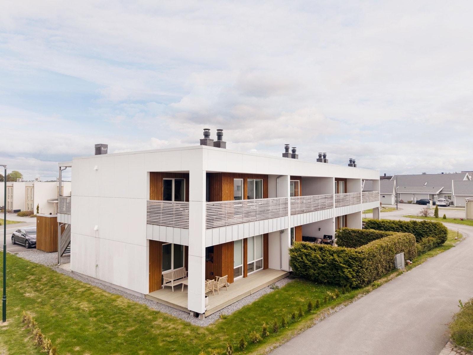 Her bor man i et flott og relativt nytt sameie. Galleribilde