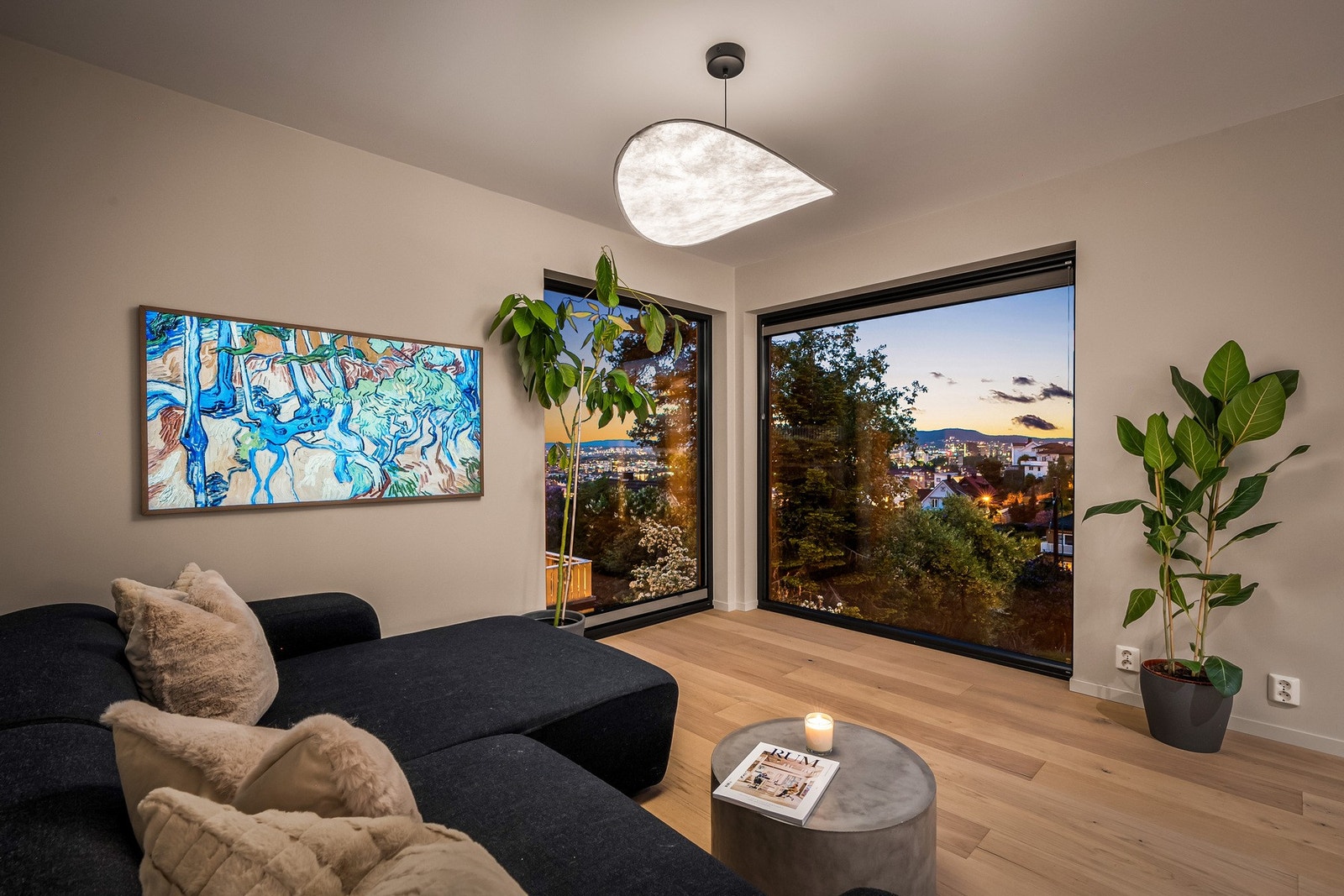 Utsikten er ekstra fin på kvelden. Galleribilde