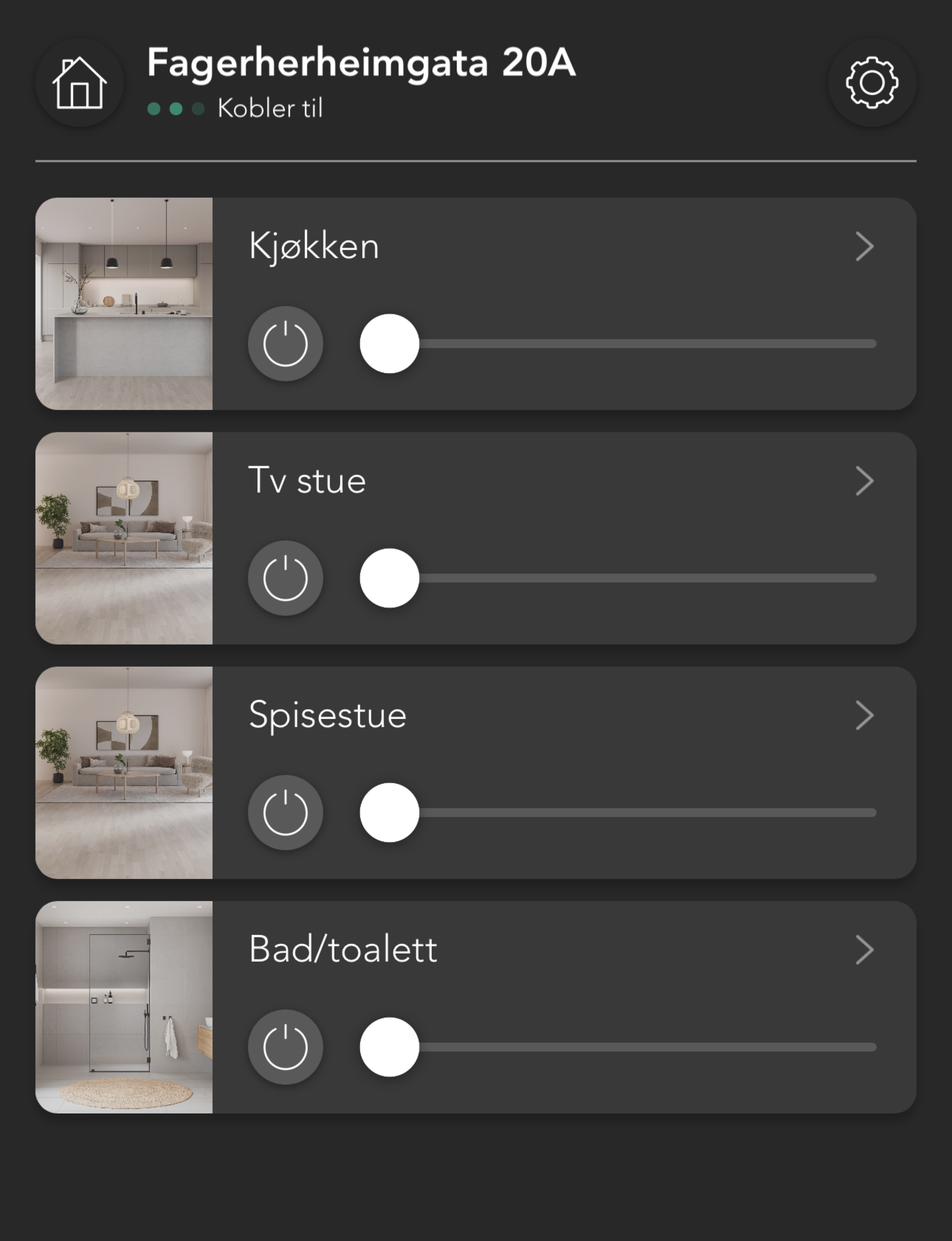 Plejd dimmer. Galleribilde