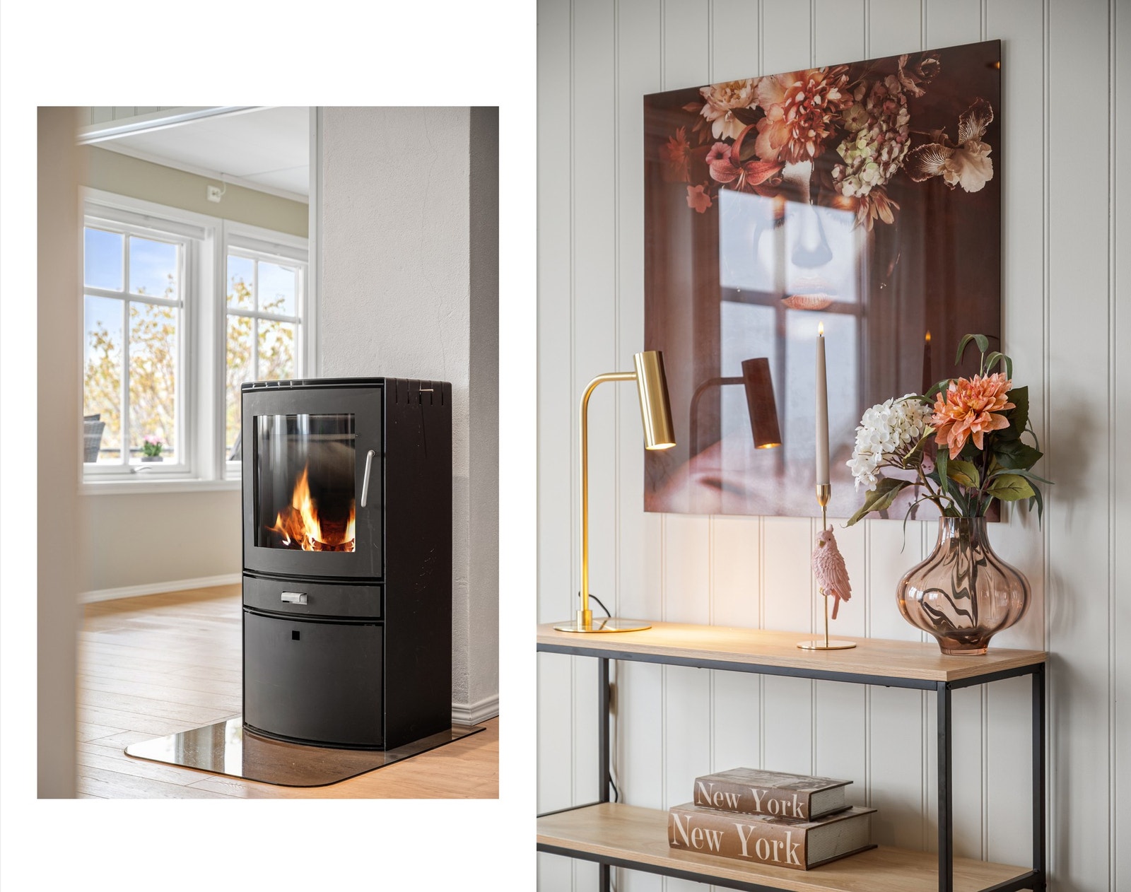 Vedfyringsovn for ekstra hygge og varme Galleribilde