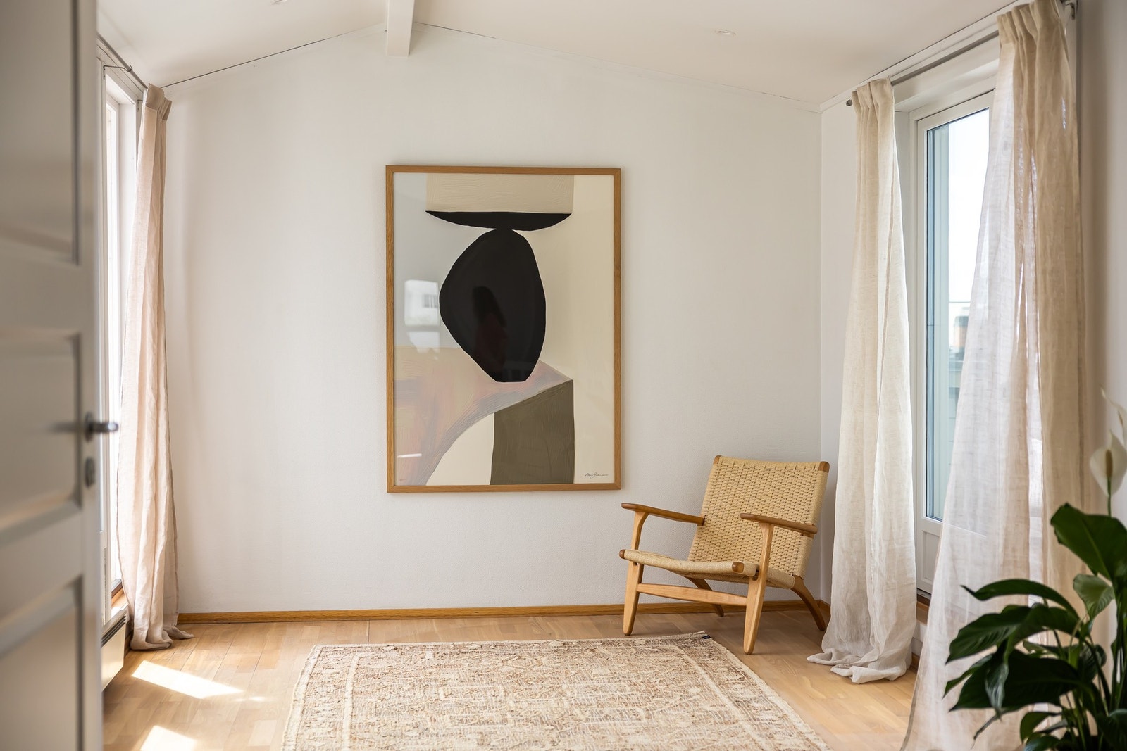 Som sagt, en helt fantastisk stue !
Utgang til terrassene. Galleribilde