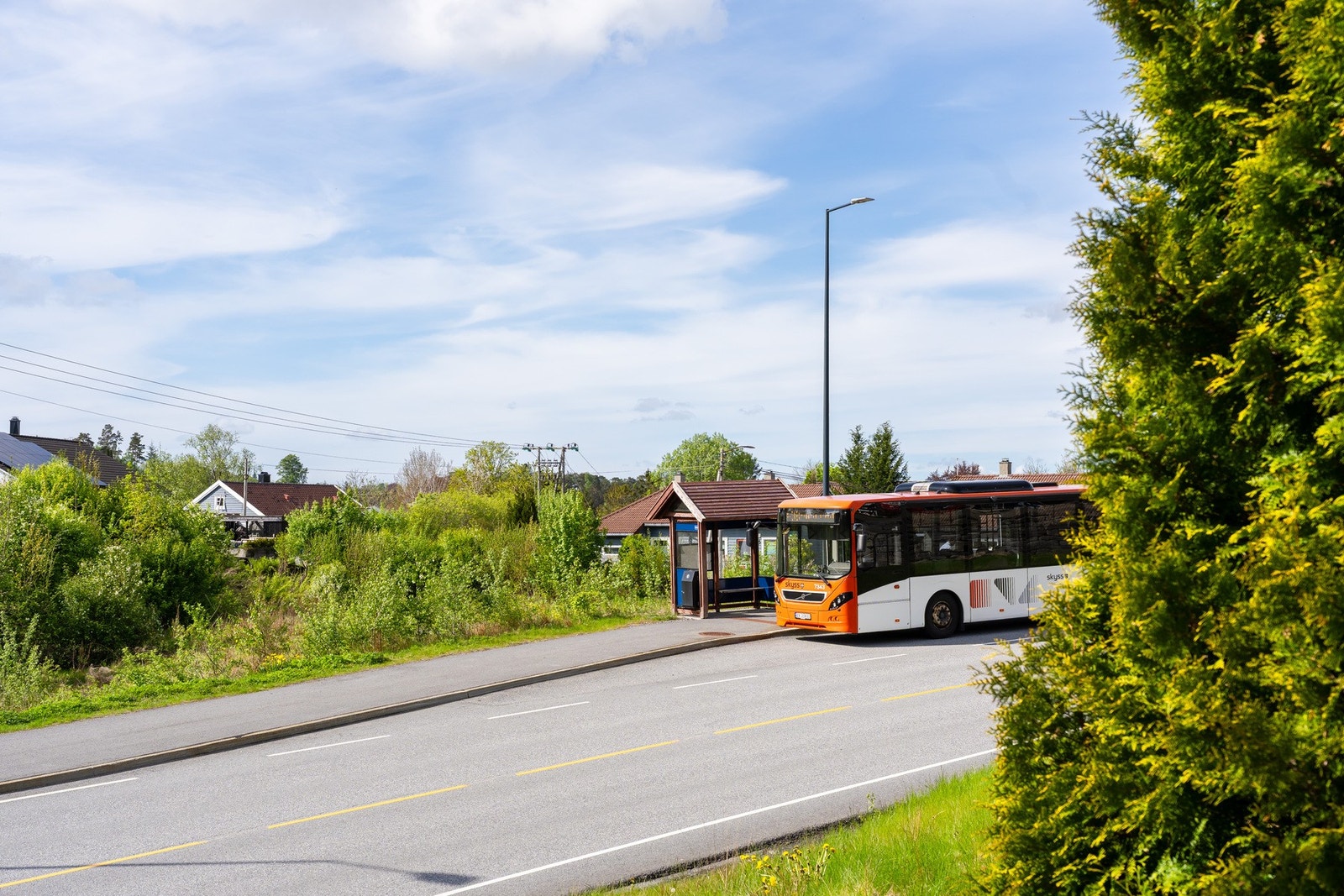 Kun 100 meter til busstopp. Galleribilde