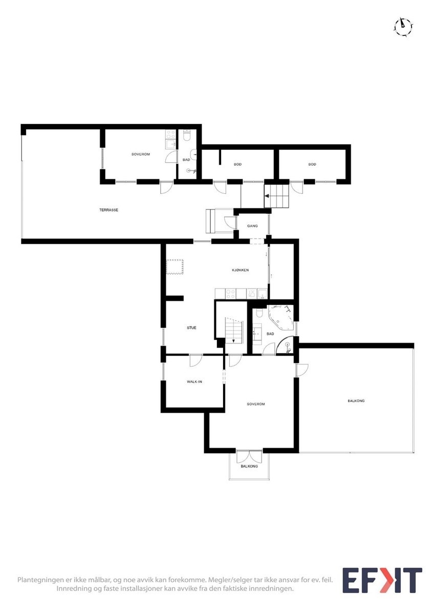 Plantegning 2. etasje Galleribilde