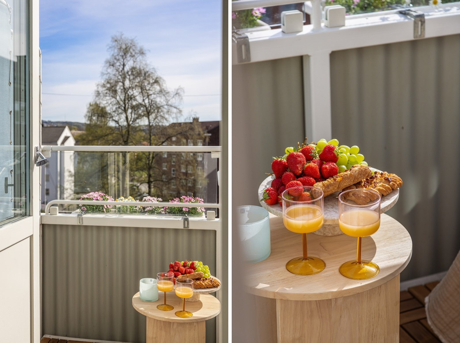 Med leilighet i fjerde etasje uten høye bygg rundt, får man nesten alt som er av sol! Dette gjør at leiligheten alltid er lys, fra soloppgang til solnedgang. Galleribilde
