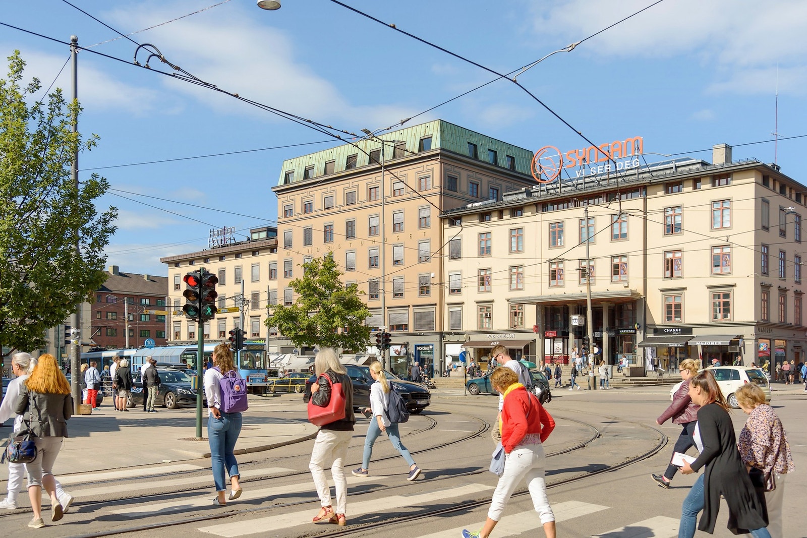 Majorstuen er et knutepunkt når det kommer til offentlig kommunikasjon. Galleribilde
