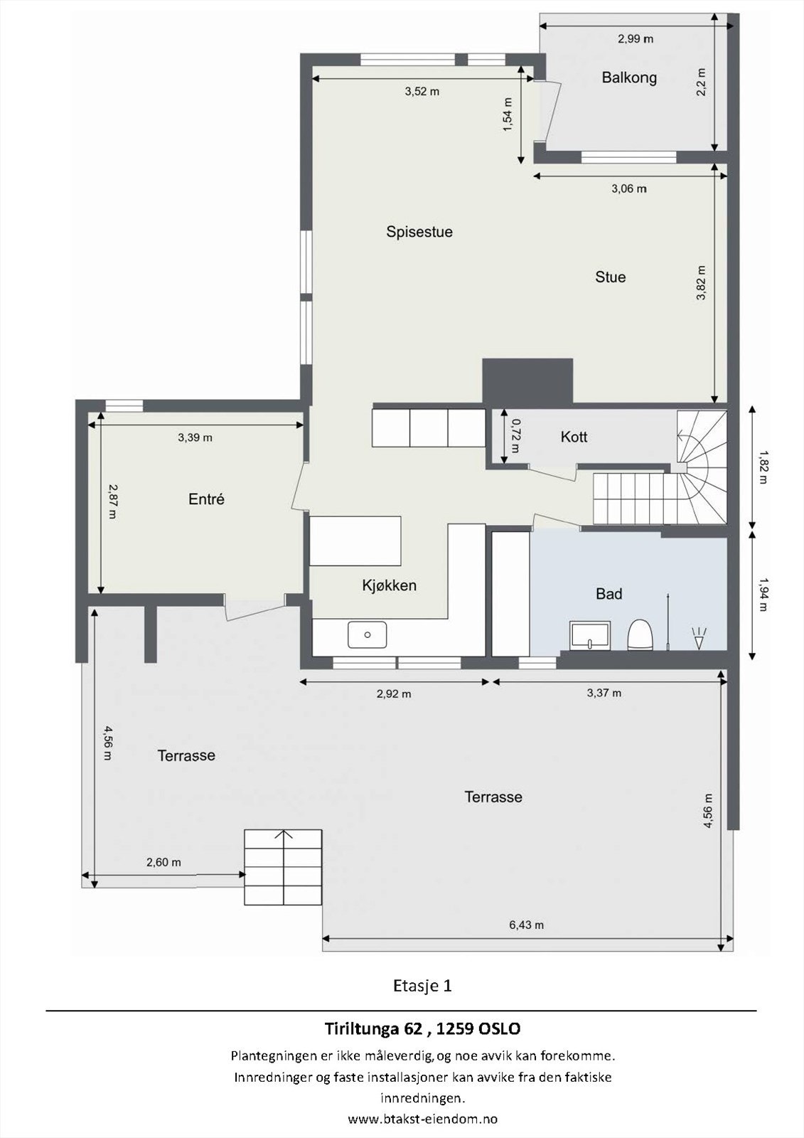 Plantegning 1. etg. Galleribilde