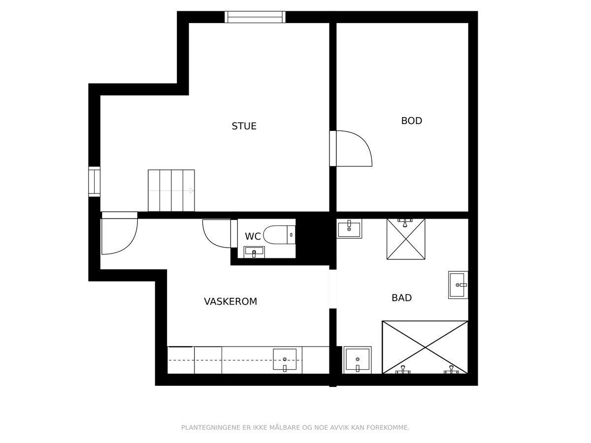 Plan underetasje. Galleribilde