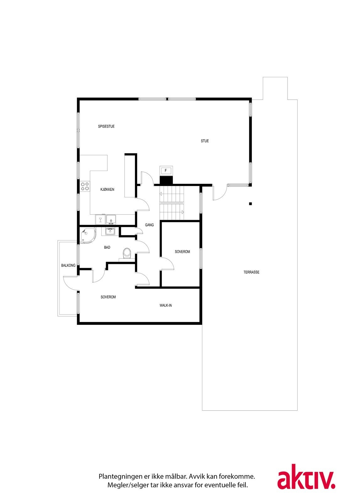 Plantegning 1. etasje Galleribilde