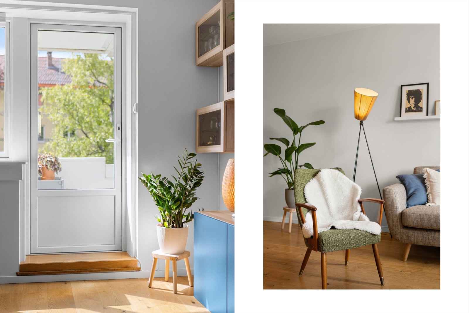 Leiligheten har flott lysinnslipp fra store vindusflater. Galleribilde