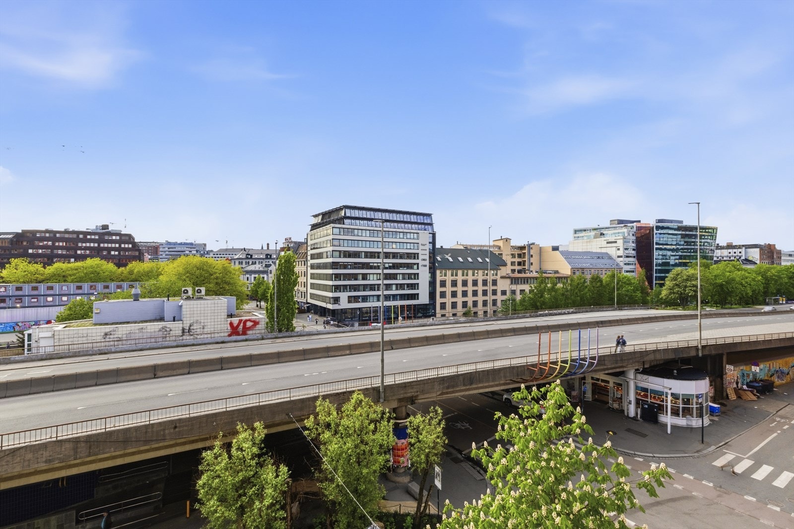 Sjelden fri utsikt mot Oslo sentrum. Galleribilde