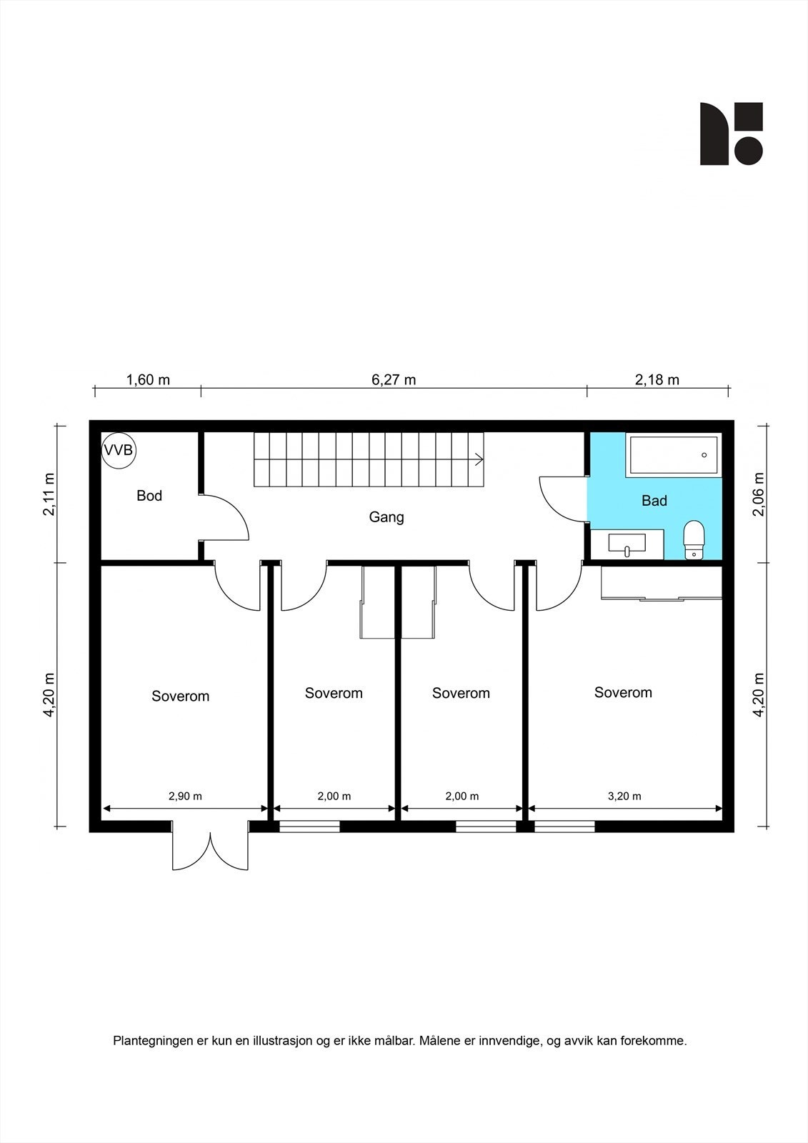 Plantegning u.etg. Galleribilde