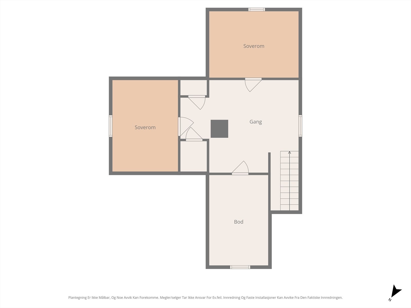 Plantegning loft Galleribilde