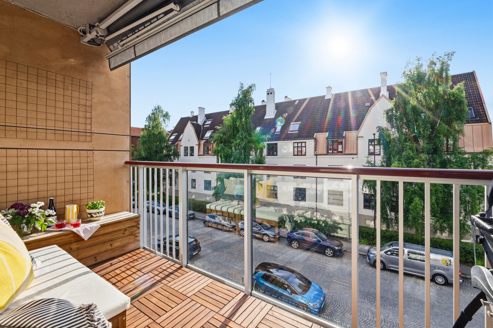 - Vestvendt balkong på 6kvm - Galleribilde