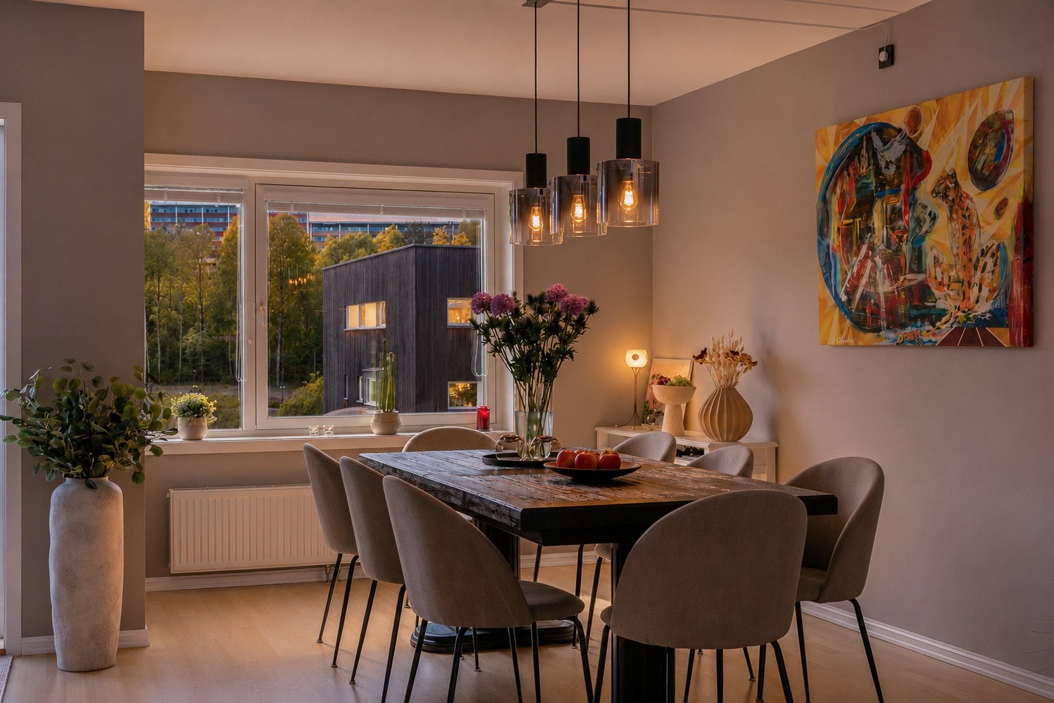 Her kan de gode samtalene skapes! Bildet er AI-genert og feil kan oppstå. Galleribilde