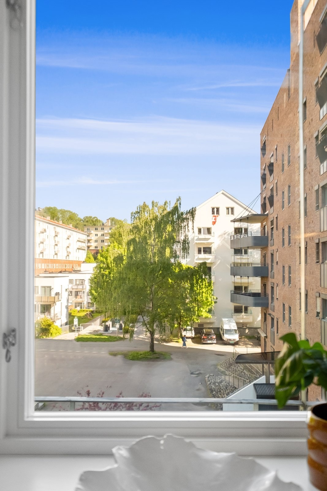 Utsikt fra kjøkkenvinduet. Galleribilde