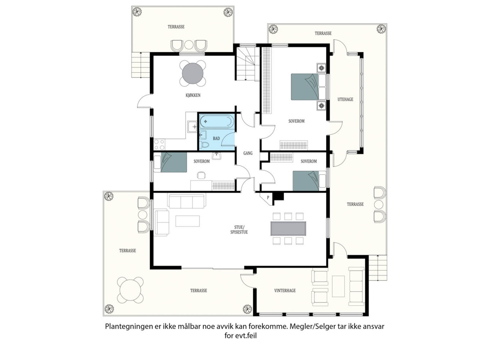 Planskisse 1. etasje Galleribilde
