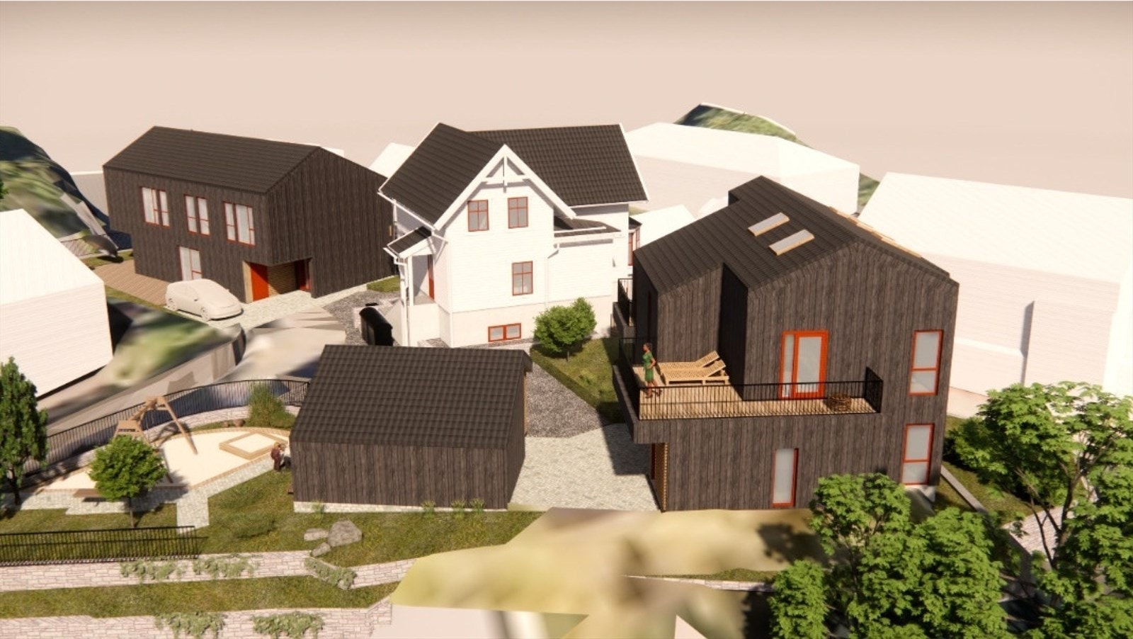 Arkitektillustrasjon fra øst Galleribilde