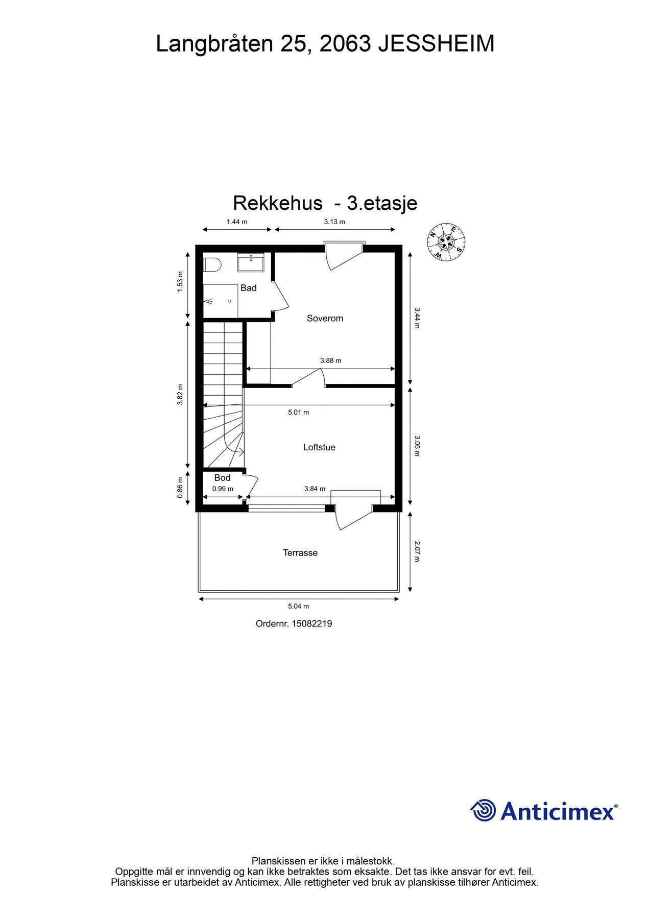 Plantegning 3. etasje. Galleribilde