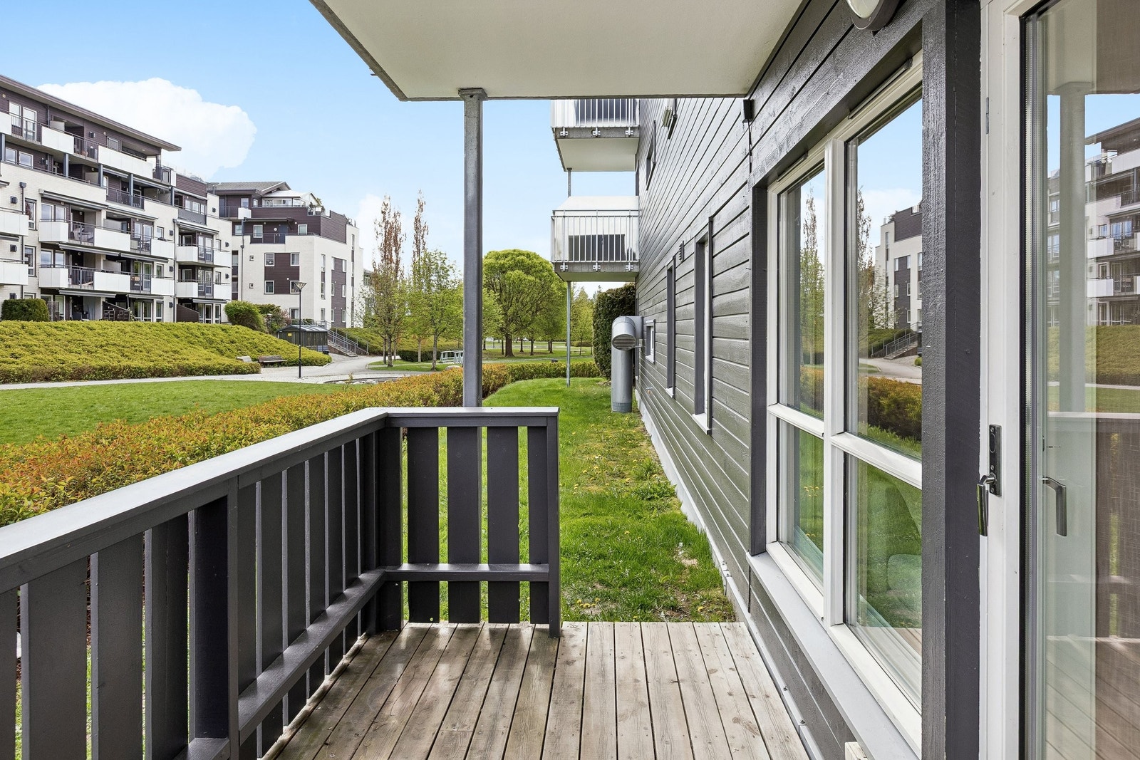Her kan du nyte late dager på din egen uteplass. Galleribilde