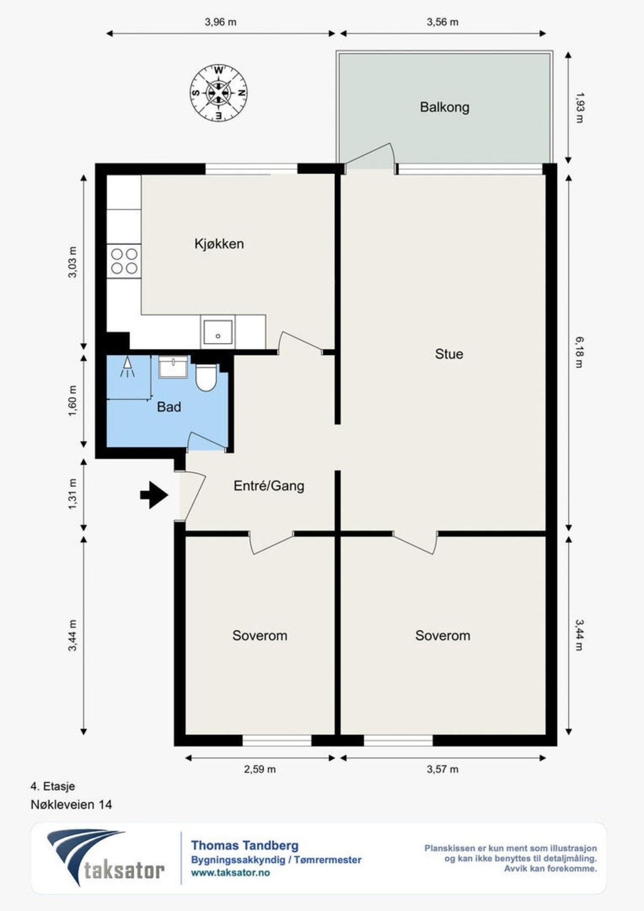Plantegning 2D Galleribilde