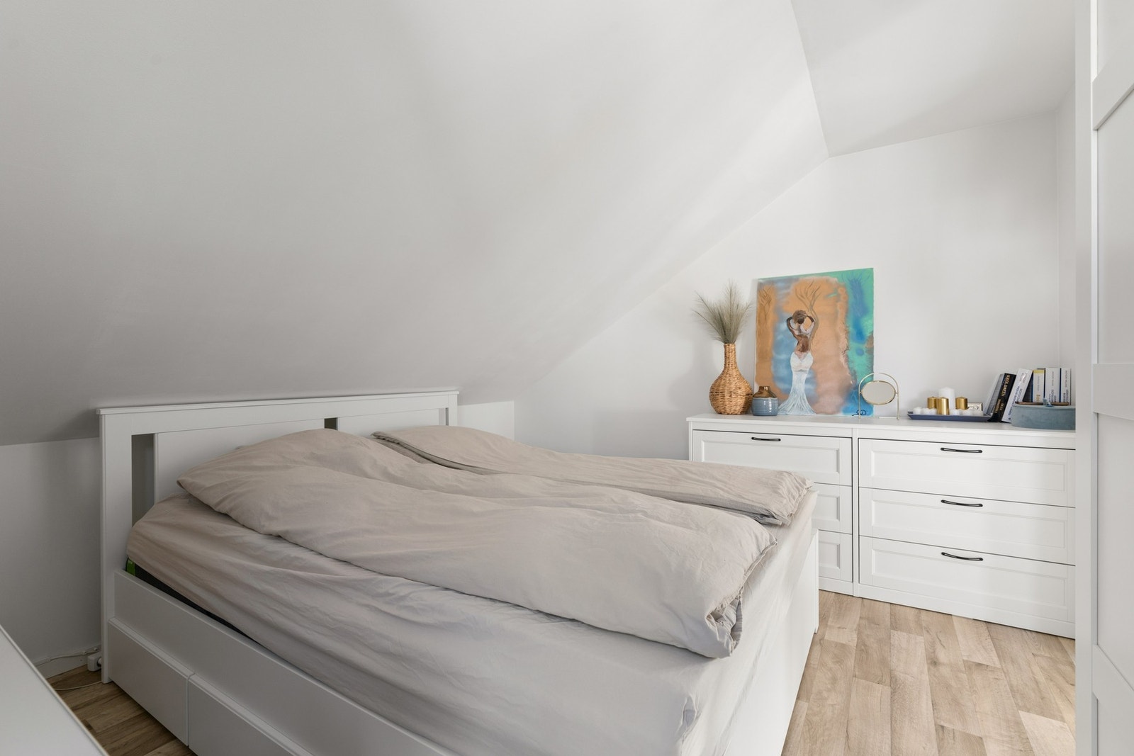 Leiligheten har ett soverom. Galleribilde