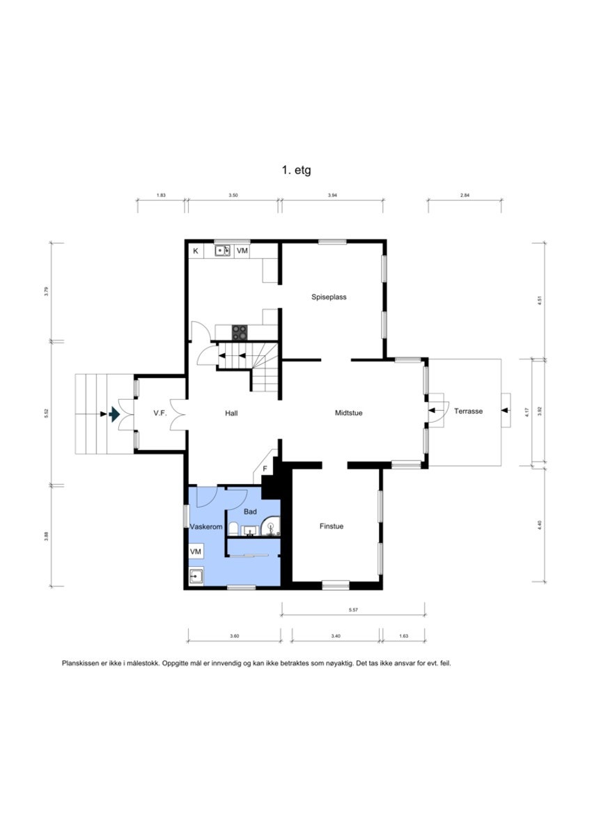 Plantegning - 1. etasje Galleribilde