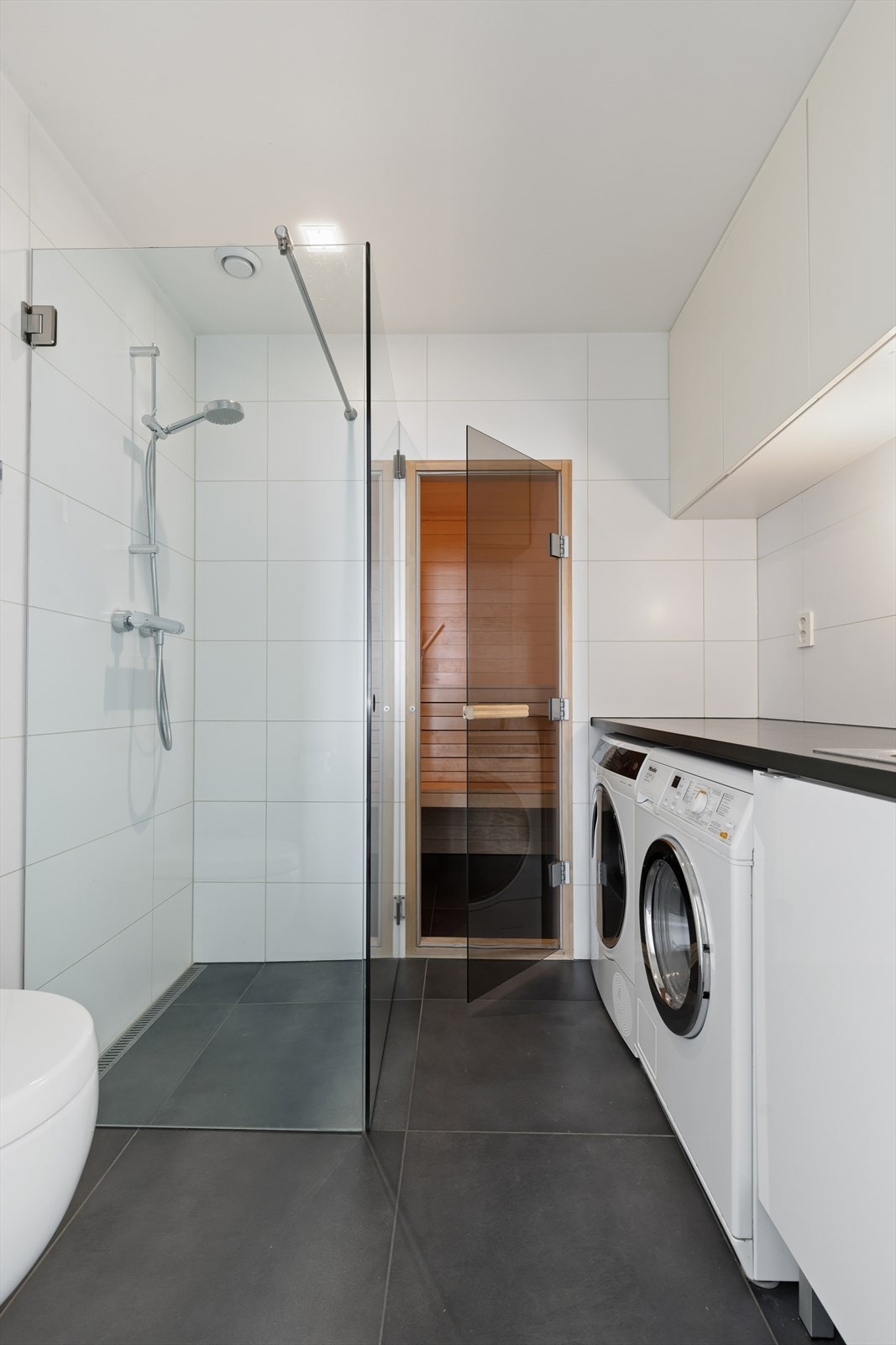 Fra badet har man tilgang til badstue. Galleribilde