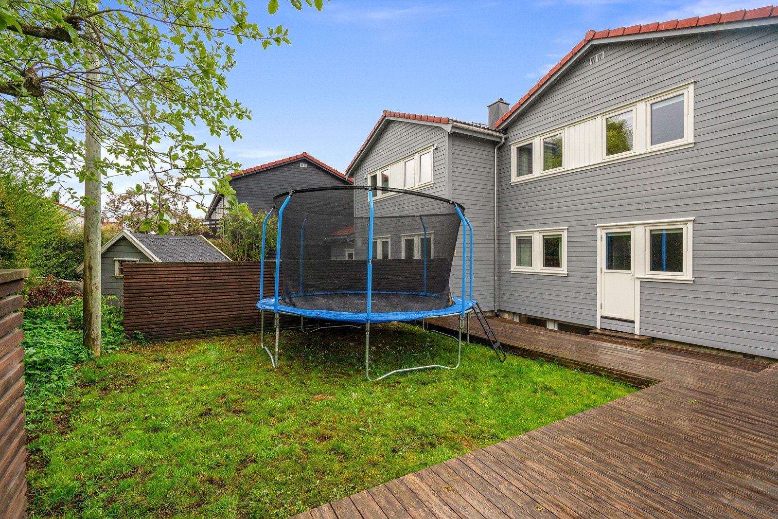 Uteområder som gir gode rammer for både lek og avslapning. Galleribilde