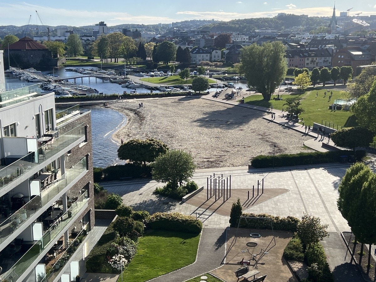 Utsikt fra felles takterrasse Galleribilde