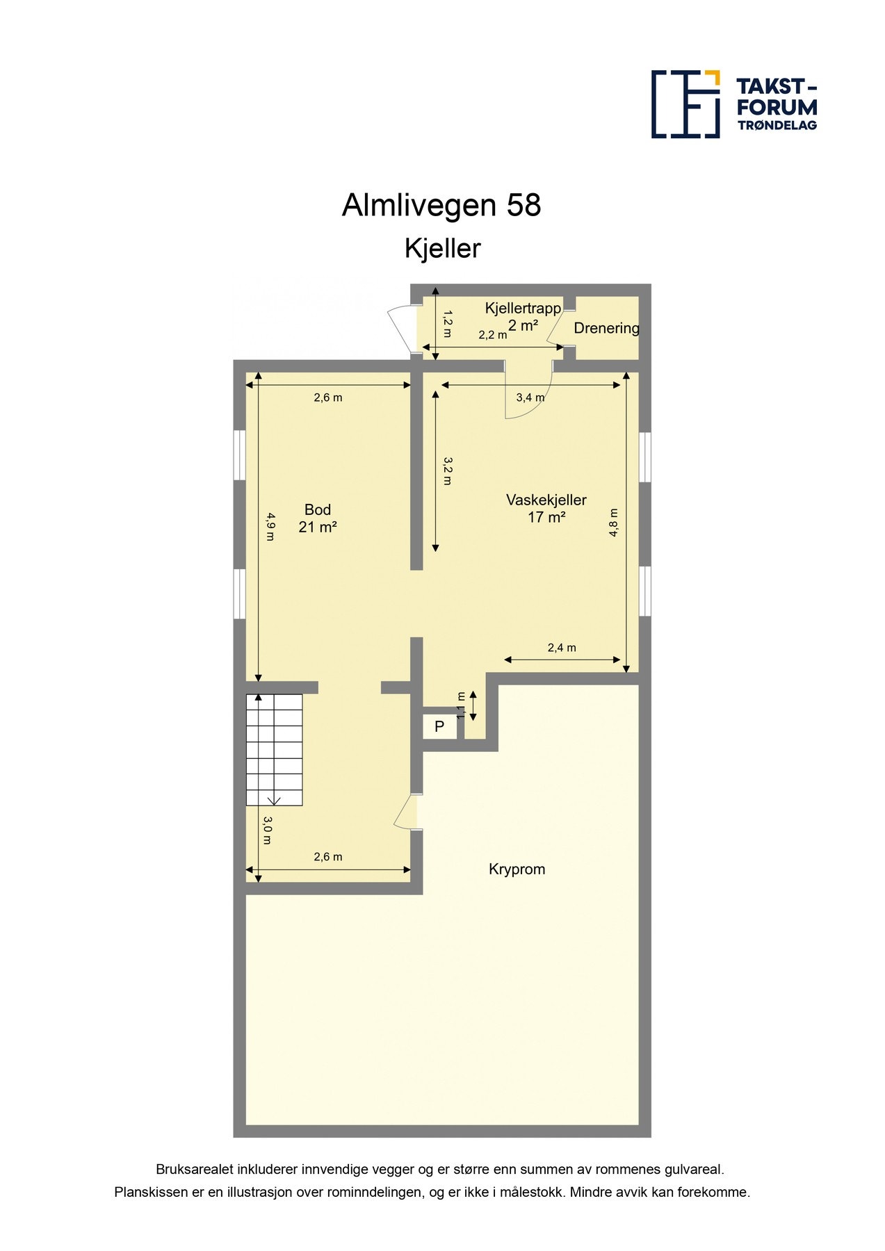 Plantegning - Kjeller. Galleribilde