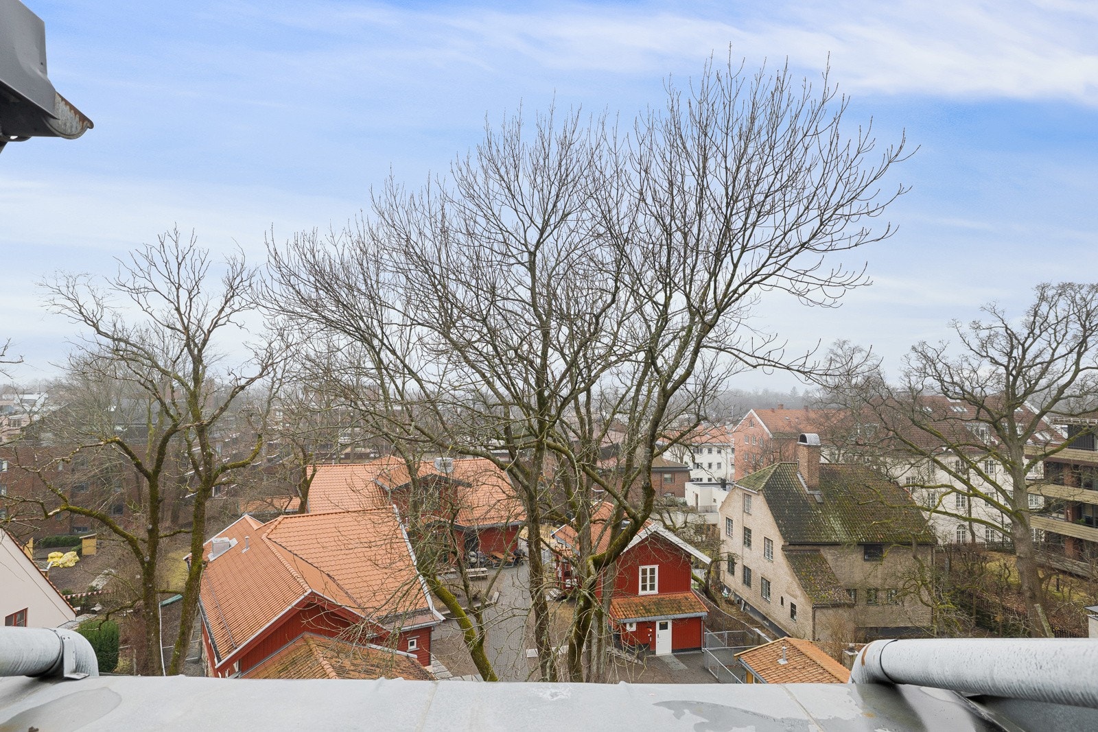 Utsyn mot beste Frogner fra takterrassen. Galleribilde