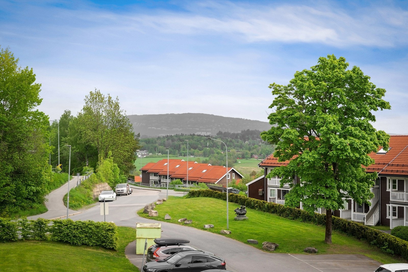 Utsikten fra balkongen Galleribilde