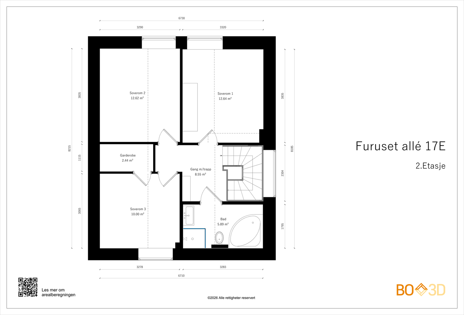 Plantegning 2.etasje Galleribilde