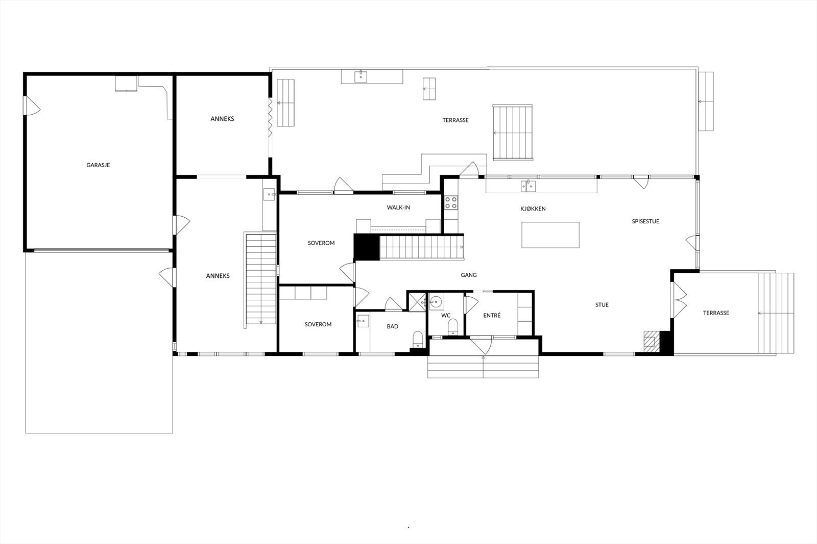 Planskisse 1. etasje Galleribilde