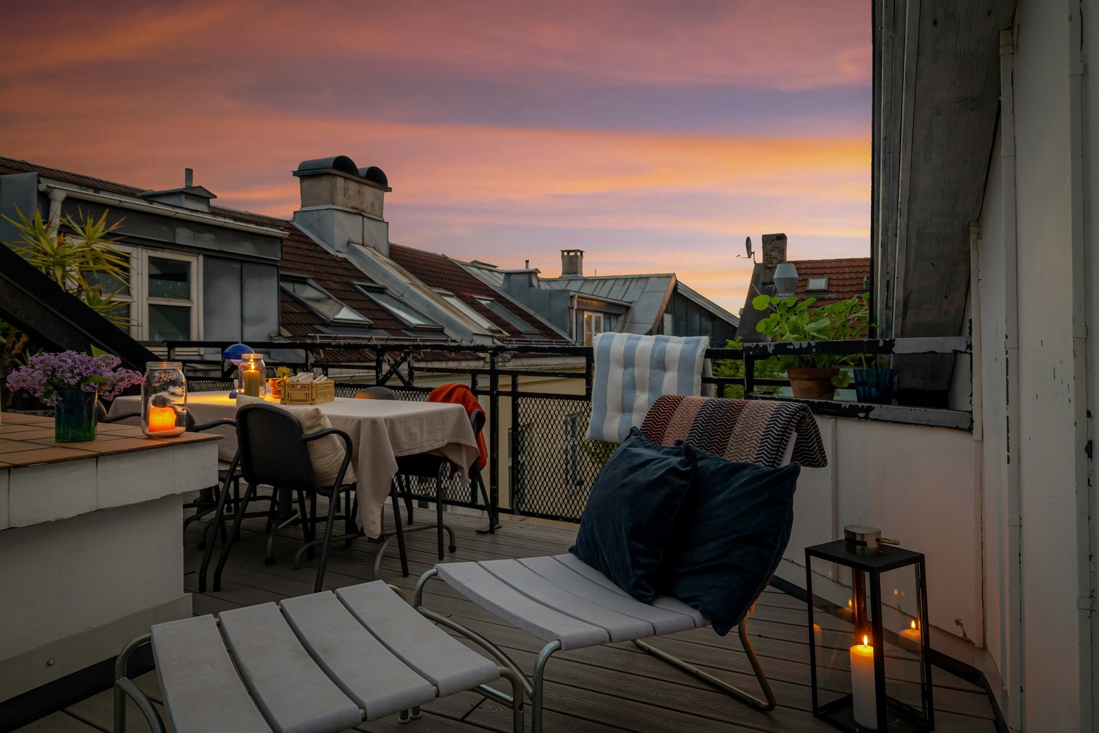 Som en ekstra kvalitet disponerer borettslaget en innbydende felles takterrasse til bruk for alle beboere. Galleribilde